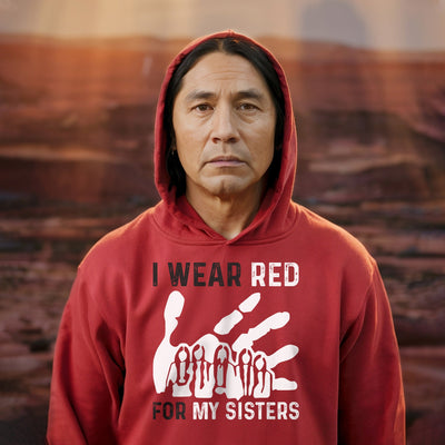 MMIW I Wear Red For My Sister Red Hand Unisex Kid size Hoodie/Sweatshirt/T-Shirt