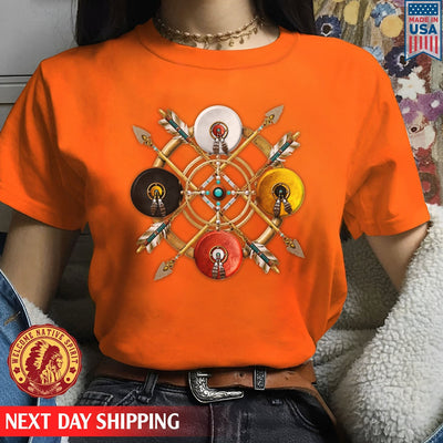 Native American Four Circle Color Unisex T-Shirt/Hoodie/Sweatshirt