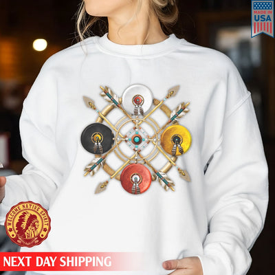 Native American Four Circle Color Unisex T-Shirt/Hoodie/Sweatshirt