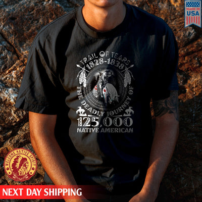 Trail Of Tears 125000 Native American Feather Man Ride Horse Unisex T-Shirt/Hoodie/Sweatshirt