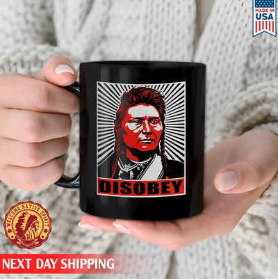 Chief Joseph Disobey Native American Man Ceramic Coffee Mug