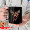 Native Amerrican Eagle Feather Native Ceramic Coffee Mug