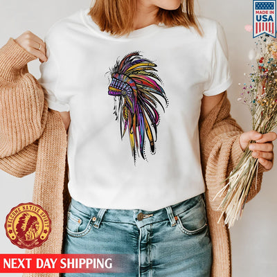 Native American Feather Headdress Unisex T-Shirt/Hoodie/Sweatshirt