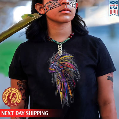 Native American Feather Headdress Unisex T-Shirt/Hoodie/Sweatshirt