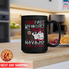 Native American Freemdom I Not Free My Ancesiry Paid For It Navajo Code Talkers Native Ceramic Coffee Mug