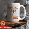 Native American Pride Feather Native Ceramic Coffee Mug