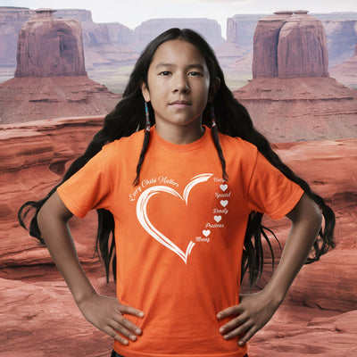 Every Child Matters White Heart Native American Unisex T-Shirt/Hoodie/Sweatshirt