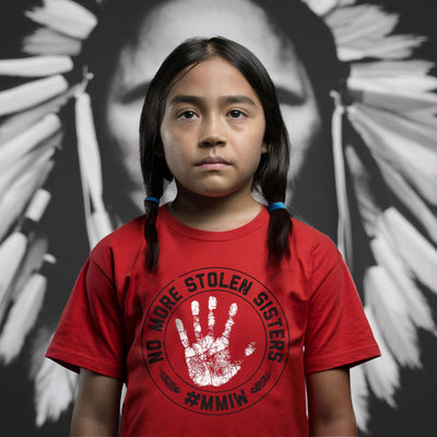 MMIW Awareness Indigenous Circle Red Hand Unisex T-Shirt/Hoodie/Sweatshirt