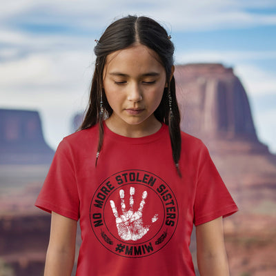 MMIW Awareness Indigenous Circle Red Hand Unisex T-Shirt/Hoodie/Sweatshirt