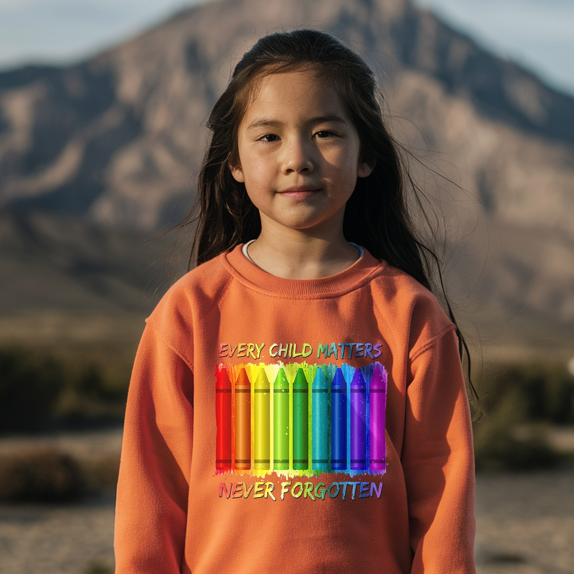 Every Child Matters Never Forgotten Crayons Colors For Orange Day Unisex T-Shirt/Hoodie/Sweatshirt