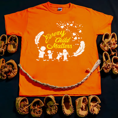 Every Child Matters Children Together Feather For Orange Shirt Day Unisex T-Shirt/Hoodie/Sweatshirt