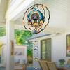Colorful Native American Chief Headdress Wind Spinner 008
