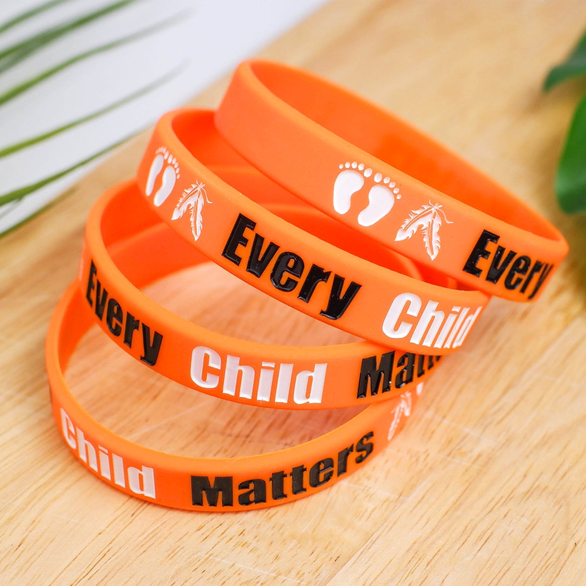 SALE 30% OFF - Every Child Matters Silicone Wristband - Debossed Color 001