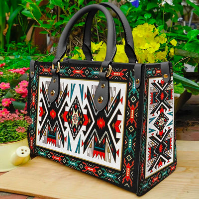 Tribal Colorful Pattern Leather Handbag WCS006