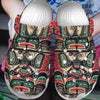 Unisex Pattern Fleece Clog Shoes For Women and Men Native American Style