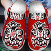 Unisex Pattern Fleece Clog Shoes For Women and Men Native American Style