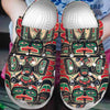 Unisex Pattern Fleece Clog Shoes For Women and Men Native American Style