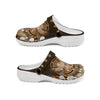 Fleece Unisex Owl Pattern Clog Shoes For Women and Men Native American Style