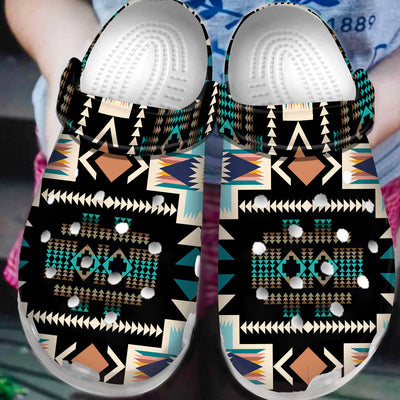 Native Pattern Clog Shoes For Adult and Kid 89228 New