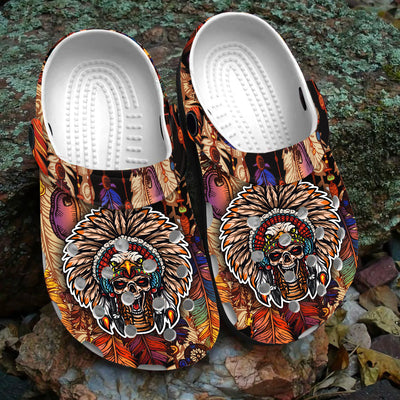 Native Pattern Clog Shoes For Adult and Kid 89217 New