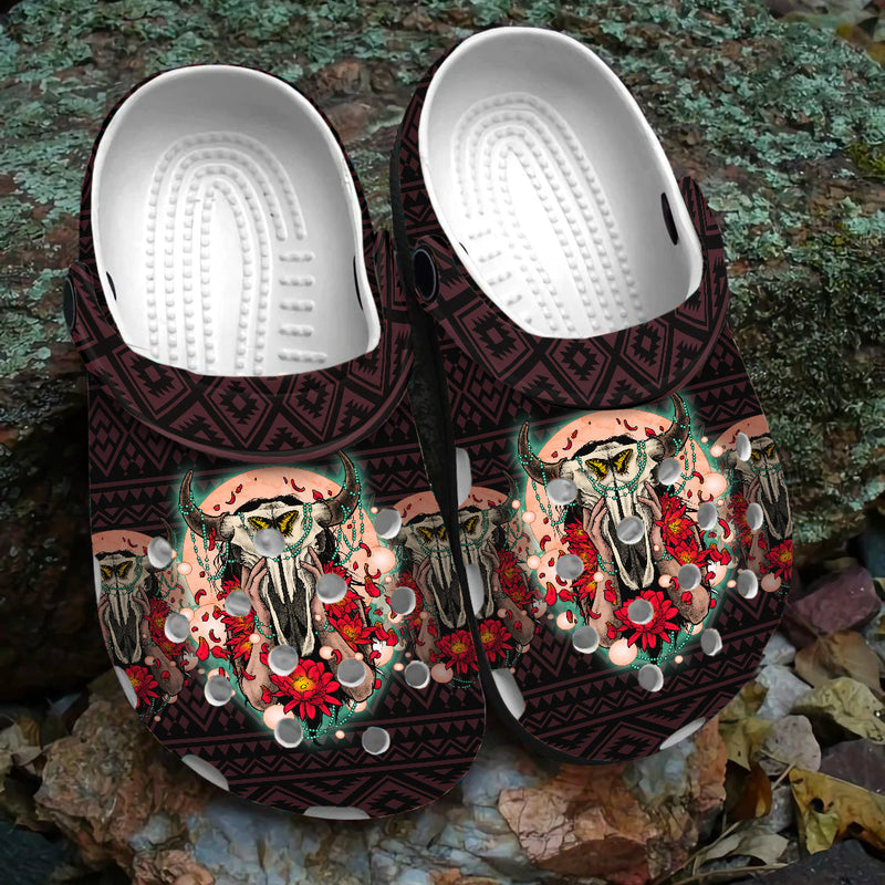 Native Pattern Clog Shoes For Adult and Kid 89209 New