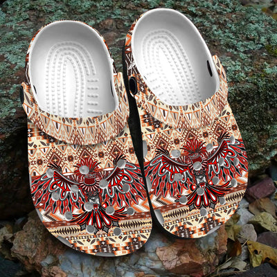 Native Pattern Clog Shoes For Adult and Kid 89220 New