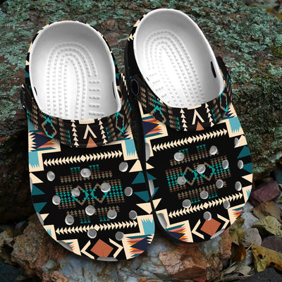 Native Pattern Clog Shoes For Adult and Kid 89228 New