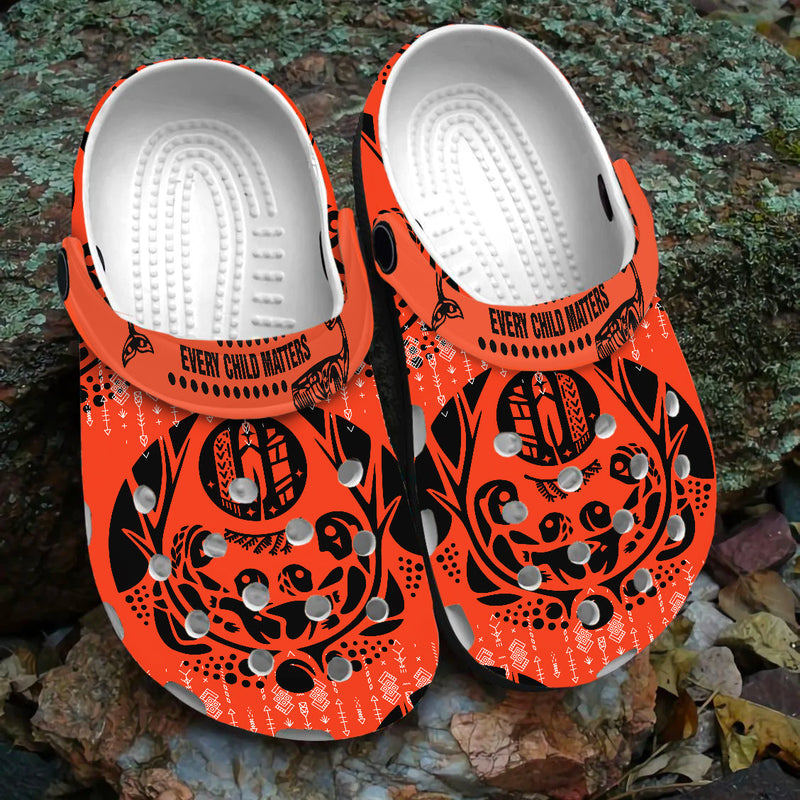 Native Pattern Clog Shoes For Adult and Kid 89238 New