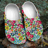 Unisex Pattern Fleece Clog Shoes For Women and Men Native American Style