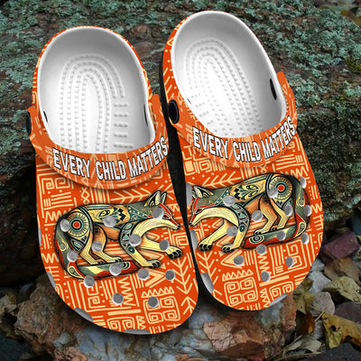 Native Pattern Clog Shoes For Adult and Kid 89244 New