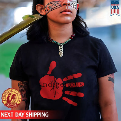 MMIW Indigenous Woman Red Hand Unisex T-Shirt/Hoodie/Sweatshirt