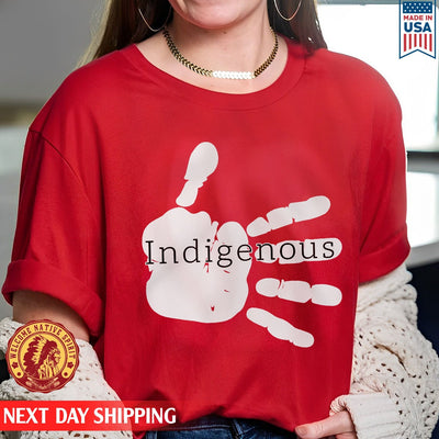 MMIW Indigenous Woman White Hand Unisex T-Shirt/Hoodie/Sweatshirt