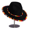 SALE 30% OFF - Orange Line Pattern Beaded Fedora Hatband for Men Women Beaded Brim with Native American Style