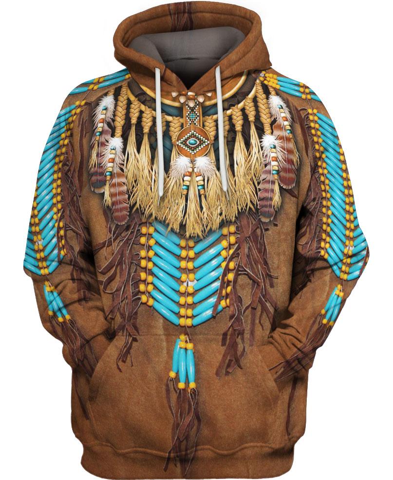 Brown Native Pattern - Welcome Native Spirit