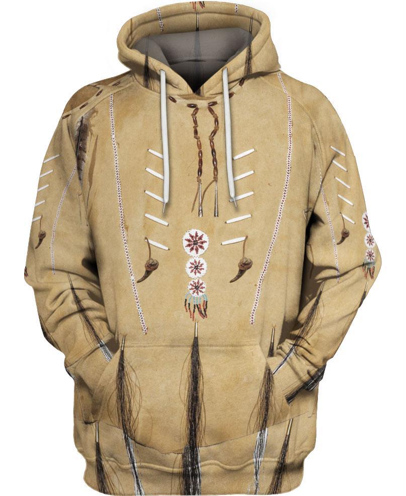 Native Brown 3D Hoodie - Native American Pride Shop