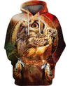 Owl Eyes 3D Hoodie - Native American Pride Shop