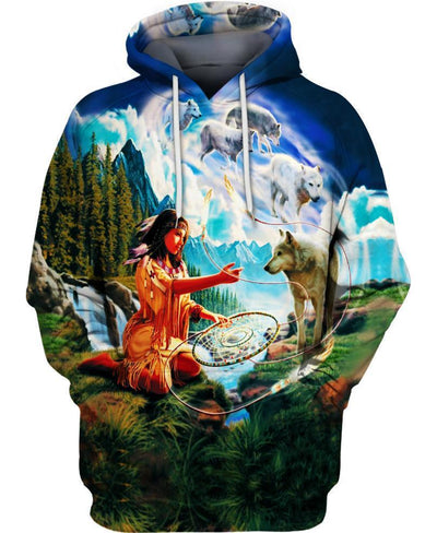 Native Nature 3D Hoodie - Native American Pride Shop