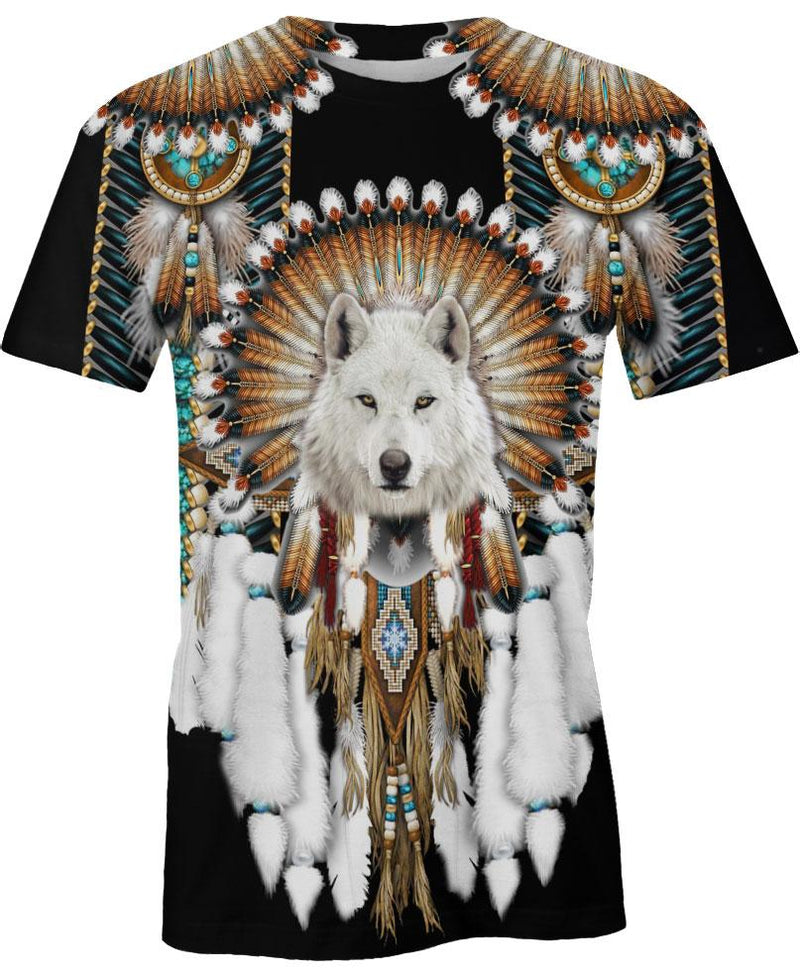 Native Wolf 3D Hoodie - Native American Pride Shop