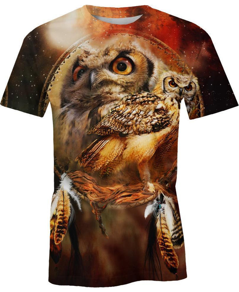 Owl Eyes 3D Hoodie - Native American Pride Shop