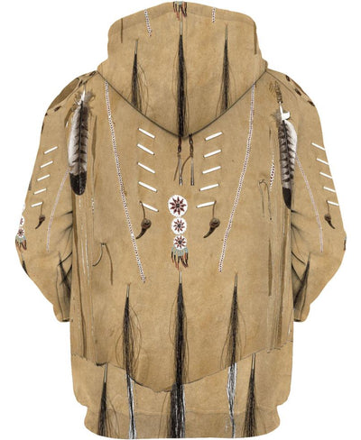 Native Brown 3D Hoodie - Native American Pride Shop