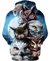 Owl Impressive 3D Hoodie - Native American Pride Shop