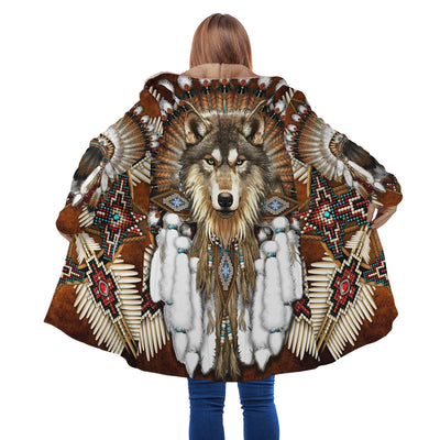 Amazing Wolf Feather Native Cloak WCS