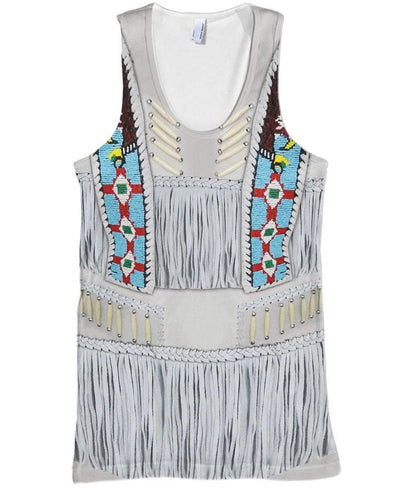 Blue & White Pattern 3D Hoodie - Native American Pride Shop
