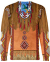 Tassels Style Native American All Over Printed Shirt WCS