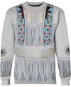 Blue & White Pattern 3D Hoodie - Native American Pride Shop