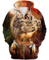 Owl Eyes 3D Hoodie - Native American Pride Shop