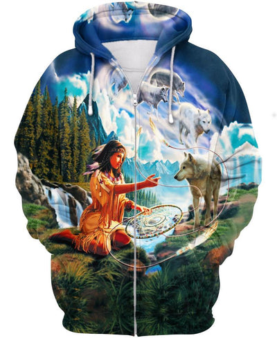 Native Nature 3D Hoodie - Native American Pride Shop