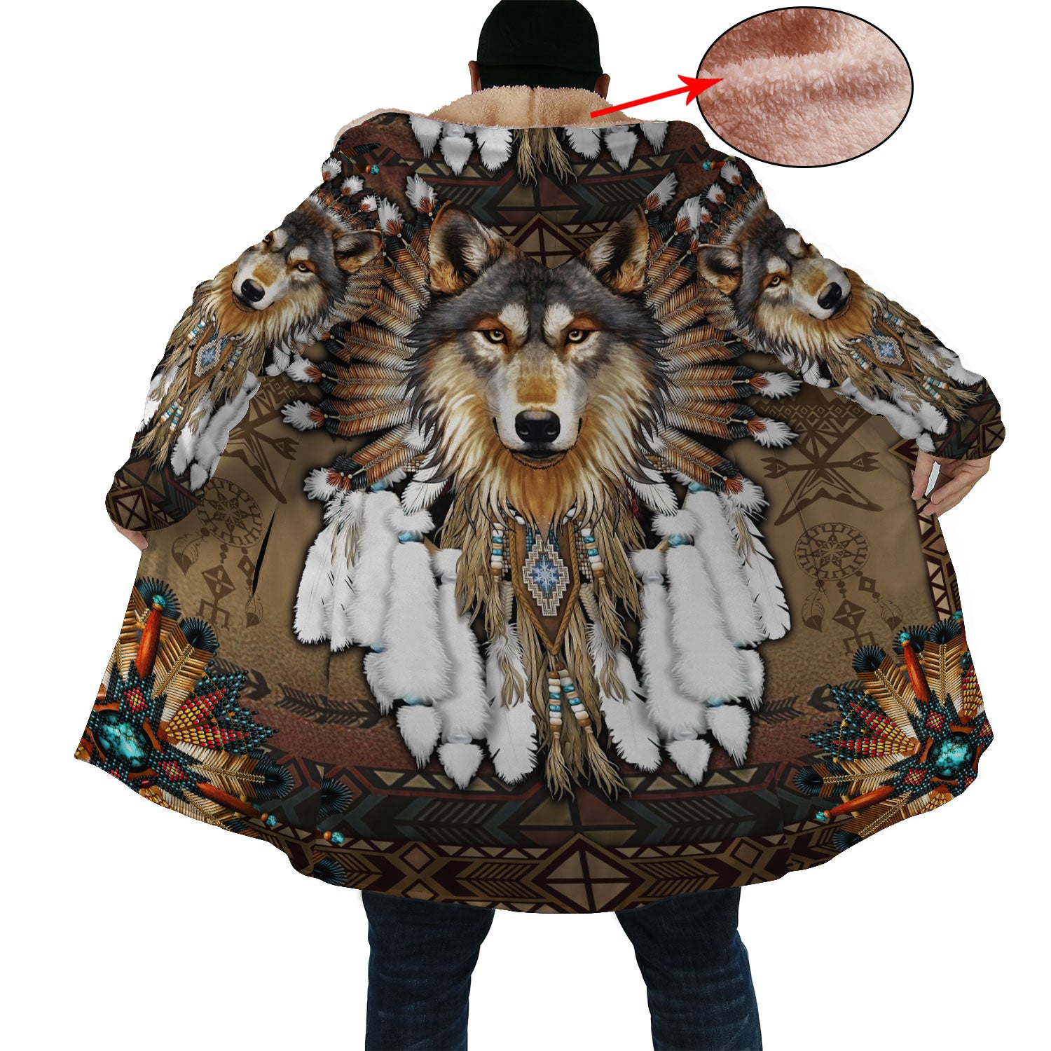 Native American Wolf Dreamcatcher Dream Cloak WCS