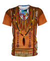 Tassels Style Native American All Over Printed Shirt WCS