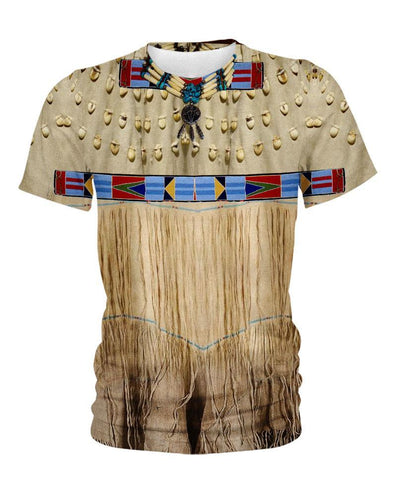 Tassels Brown 3D Hoodie - Native American Pride Shop